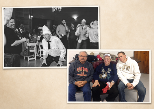 A Father’s Day family collage honoring fathers and grandfathers who passed down faith, hard work, and family legacy.