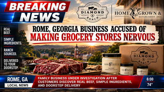 Breaking news graphic for Homegrown & and Diamond B Ranch in Rome, Georgia