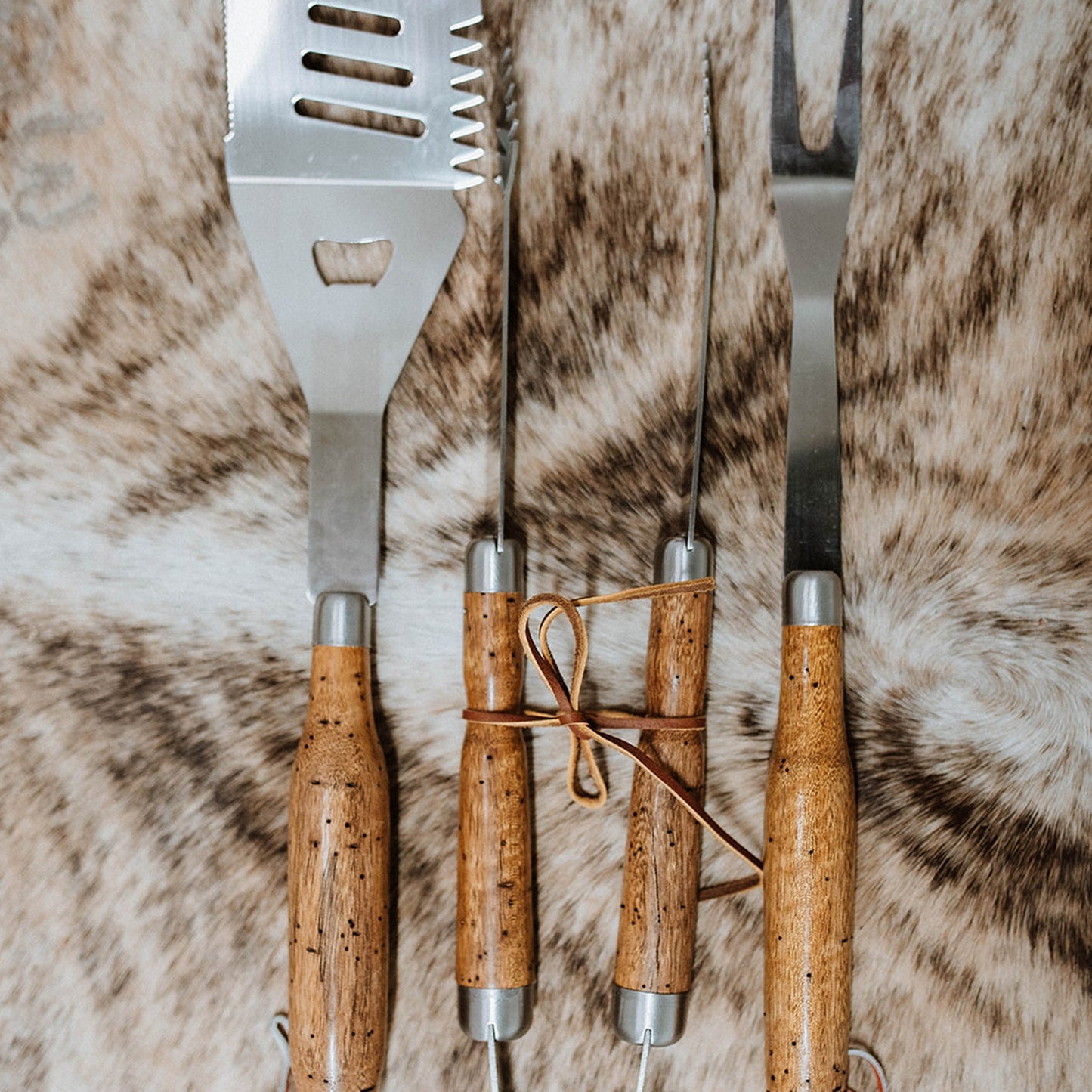 Hand Turned Grill Set